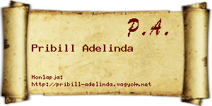 Pribill Adelinda névjegykártya